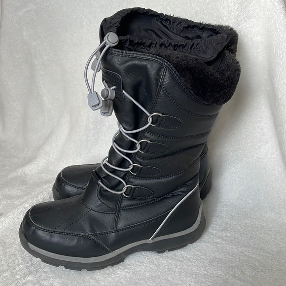 Girls Lands’ End Tall Boots with cinch top, worn twice, size 4. Bundle & Save!! - Picture 1 of 6